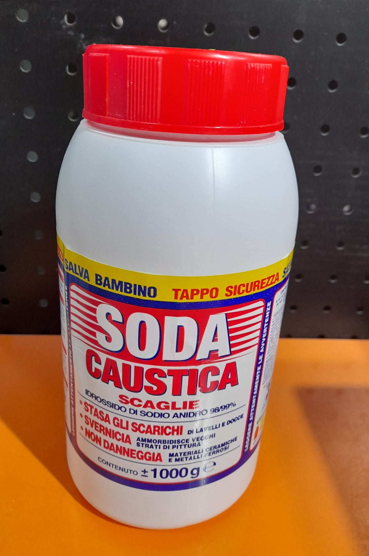 Soda caustica a scaglie da 1 kg