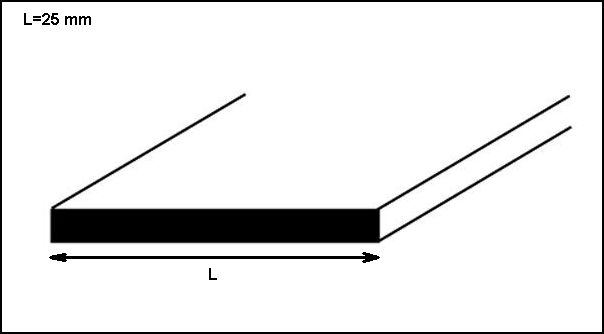 Profilo alluminio lucido piatto da MT 2