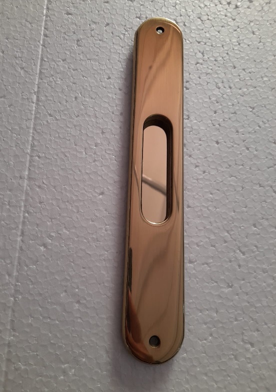 Placca  lunga da incasso s/foro per porte scorrevoli vari colori