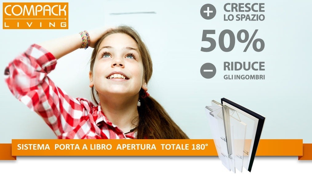 Kit porta libro apertura 180 Compack Living  822 F SINISTRA 80 - CELEGON