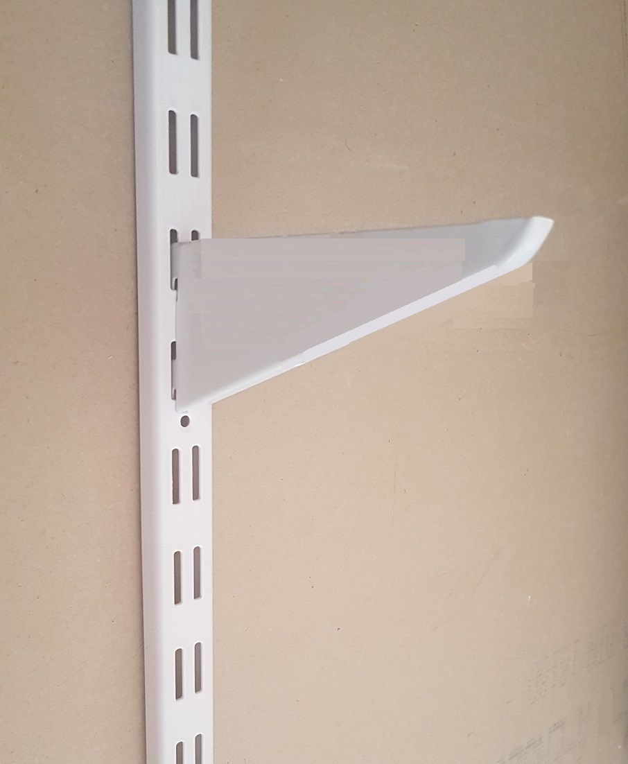 Reggimensola per cremagliera bianco in acciaio
