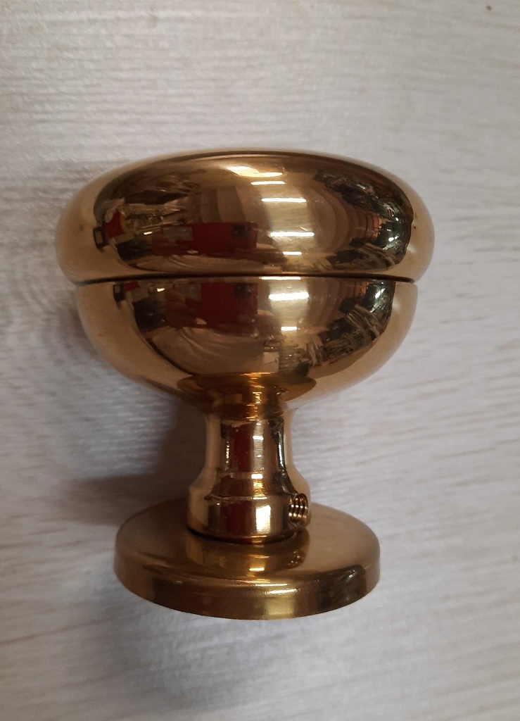 Pomolo per porta ottonato Ø 70 Ghidini universal 