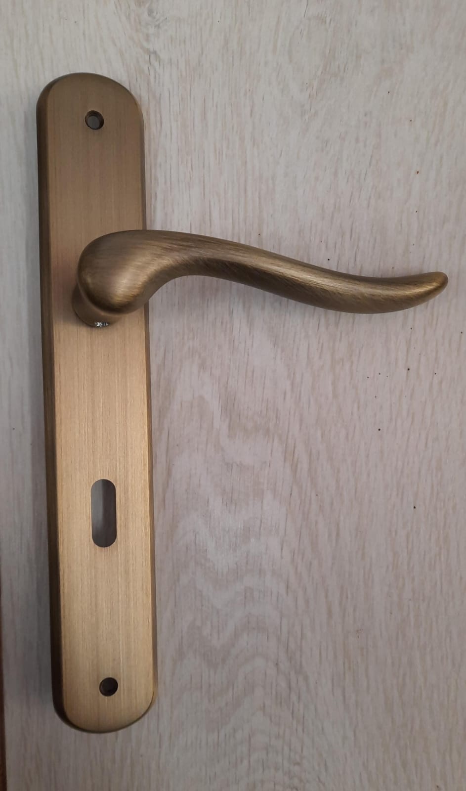 Maniglia  placca patent per porta Amalfi bronzo yester Frosio Bortolo 