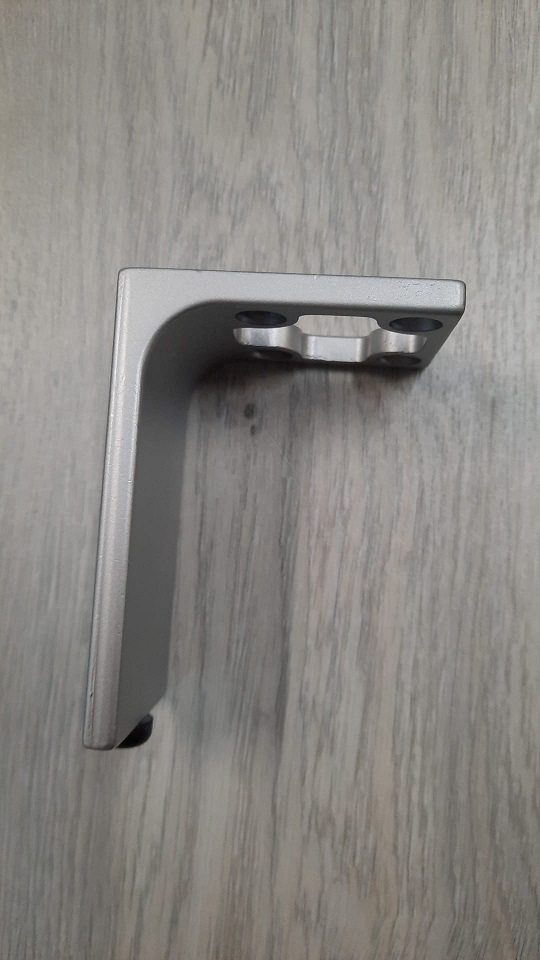 Piede in zama per mobili rettangolare altezza 14 cm TEL