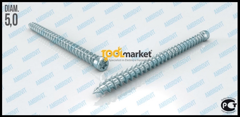 Viti turbo fissaggio infissi 5mm pezzi 200