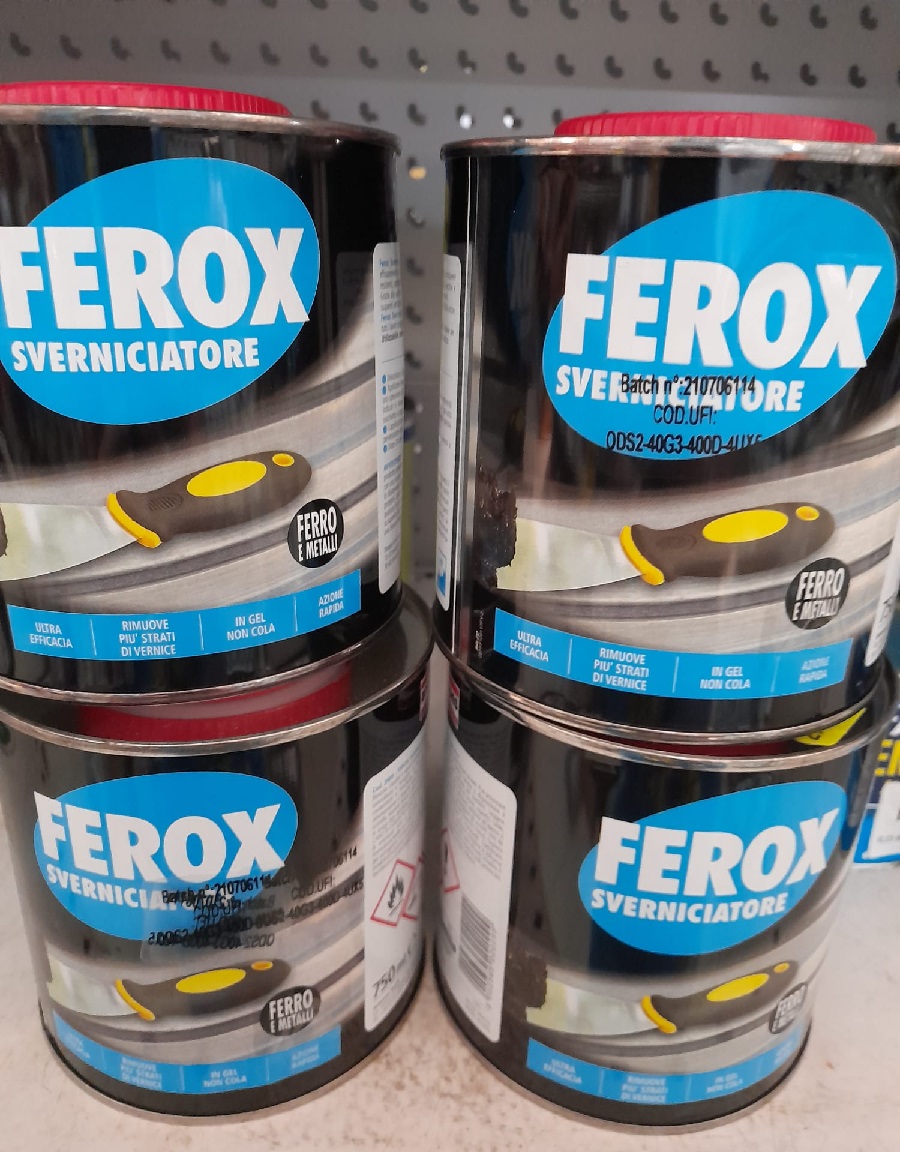 SVERNICIATORE FERRO E METALLI FEROX 6pezzi 402804 - Ferramenta Zoppis