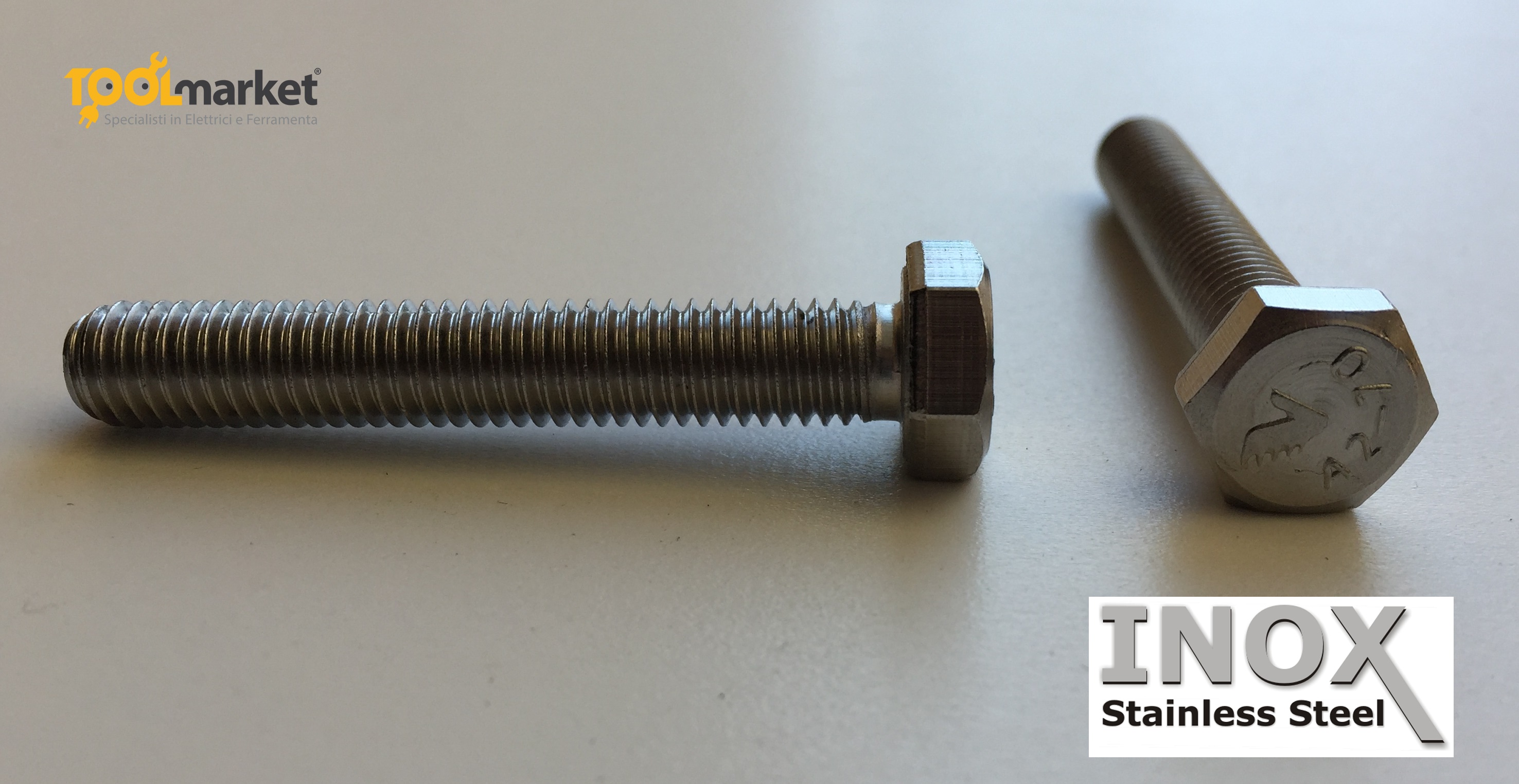 Bulloni testa esagonale INOX diametro 6mm