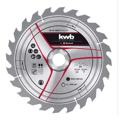 Disco per legno 2500mm 24 denti KWB