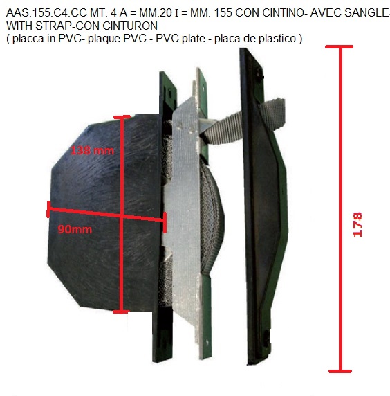Avvolgitore semincassocon cintino cibofer art 155/4 