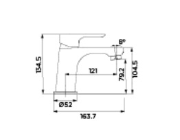 Rubinetto per lavabo mix CLOE