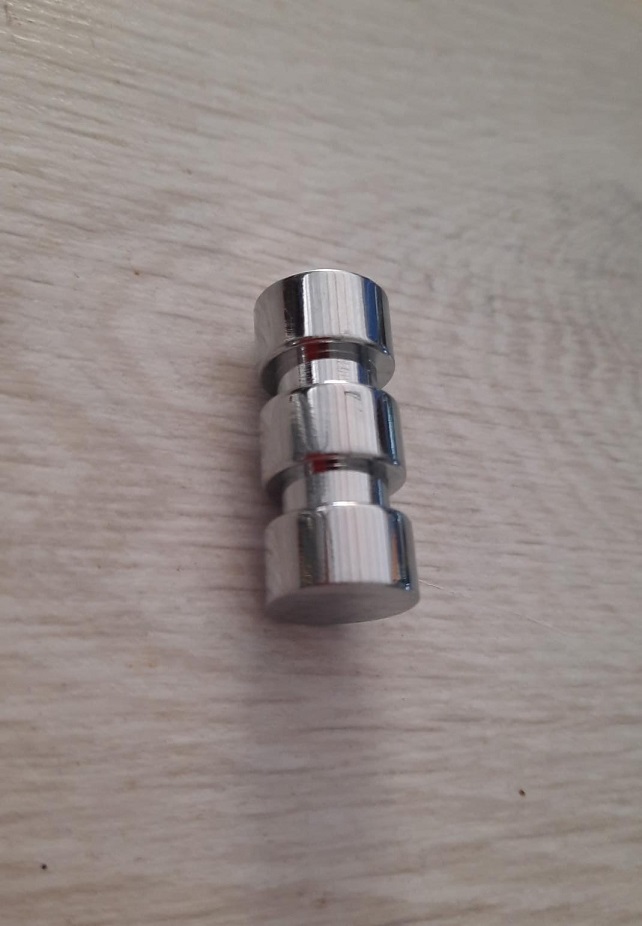Portabito moderno a cilindro cromo lucido Confalonieri PA291