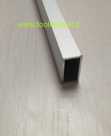 Profilo alluminio rettangolo Anodizzato argento