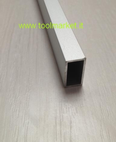 Profilo alluminio rettangolo Anodizzato argento da MT 2