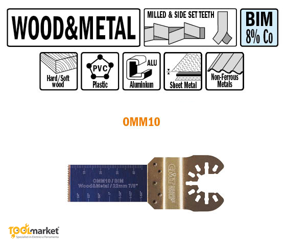 Lama multiutensile OMM10 22mm CMT