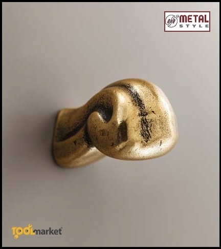 Pomolo serie Barocca oro antico per mobile 24179Z02000.07