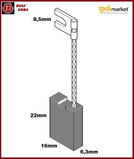 Spazzola per elettroutensili 1841