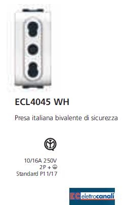 Presa bivalente LIFE WH ECL4045WH