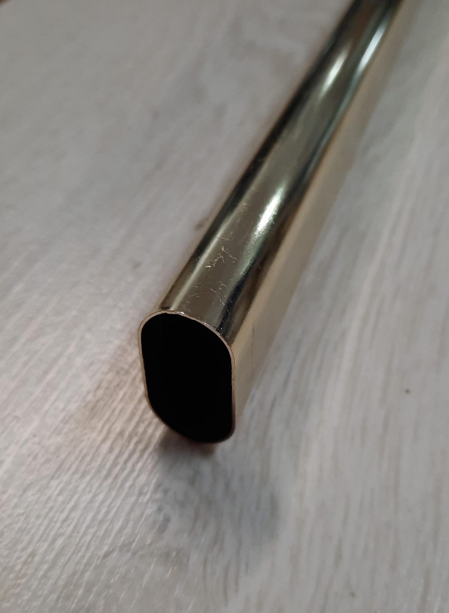 Tubo appendiabiti ovale ottonato da mt 3 