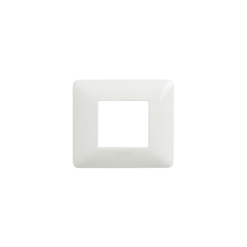Placca coprinterruttore a 2 posti Bianca  quadra ECL2882WH