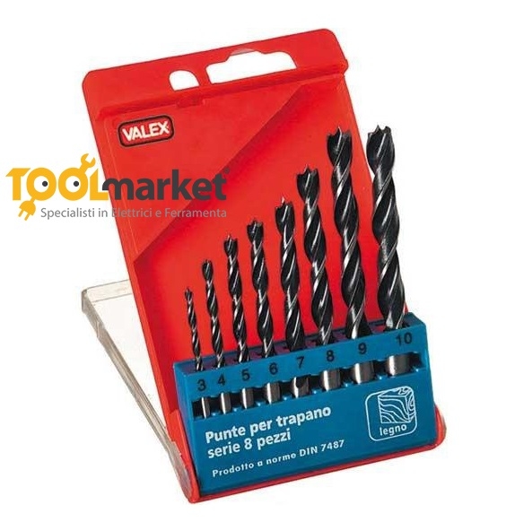 Punte per legno 8 pezzi Valex 1461157