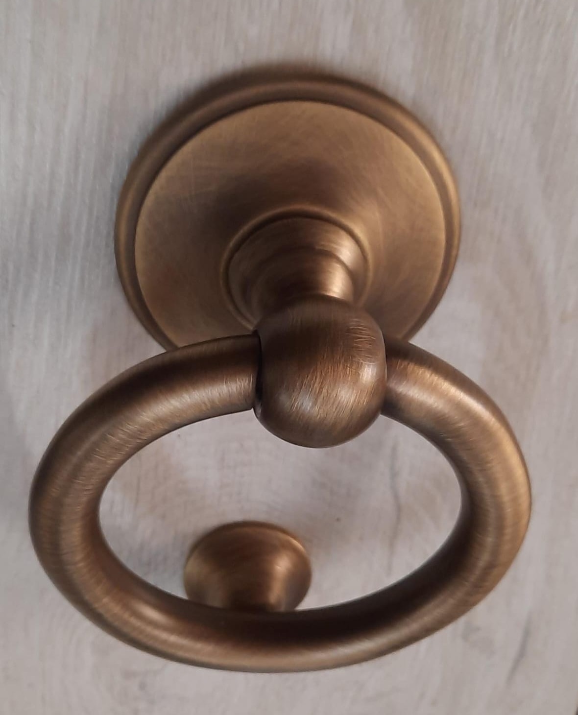 Battente per portone ANELLO  bronzo opaco  Cottali  