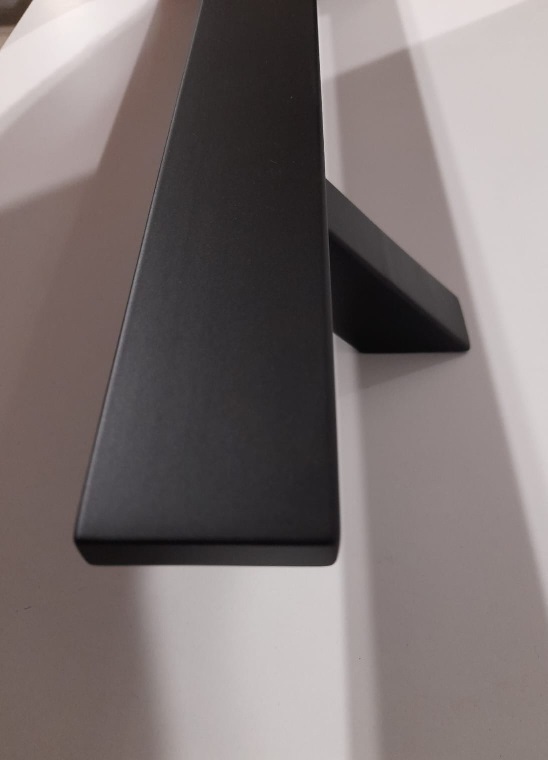 maniglione in acciaio inox nero opaco Oregon 841Z500.300NO inclinato 