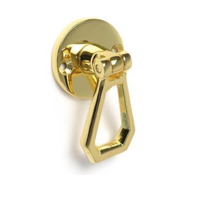 Maniglia a pendolo per porte ottone lucido F0286 40 