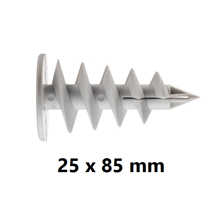 Tassello per cappotto /  pannelli isolanti mis 25 x 85 mm Allfix
