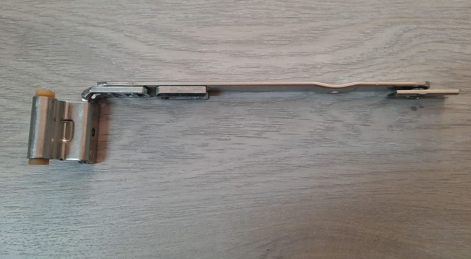 Braccio forbice legno AGB  A51911.22.xx  Interasse 9  battuta 15 mm per anta ribalta AGB Artech 