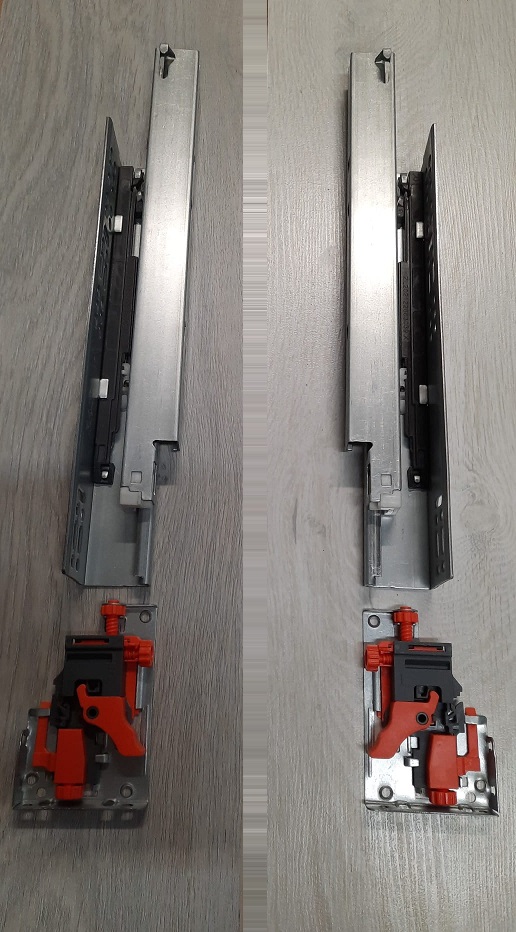 Guide cassetti a scomparsa Push Q53 premi apri soft ad estrazione totale  Ram Industrie