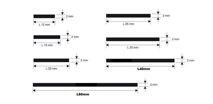 Profilo alluminio piatto Anodizzato argento da MT 2