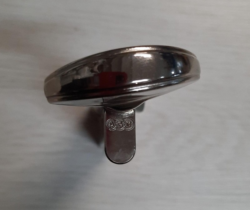 Cilindro europeo con nottolino da 110 mm centrato cromo lucido SCUDO AGB 