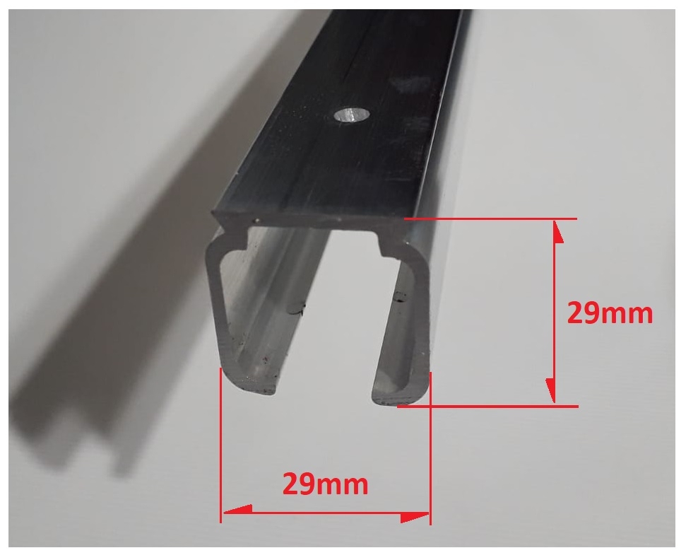Binario ViTel 80kg 2 metri per porte scorrevoli