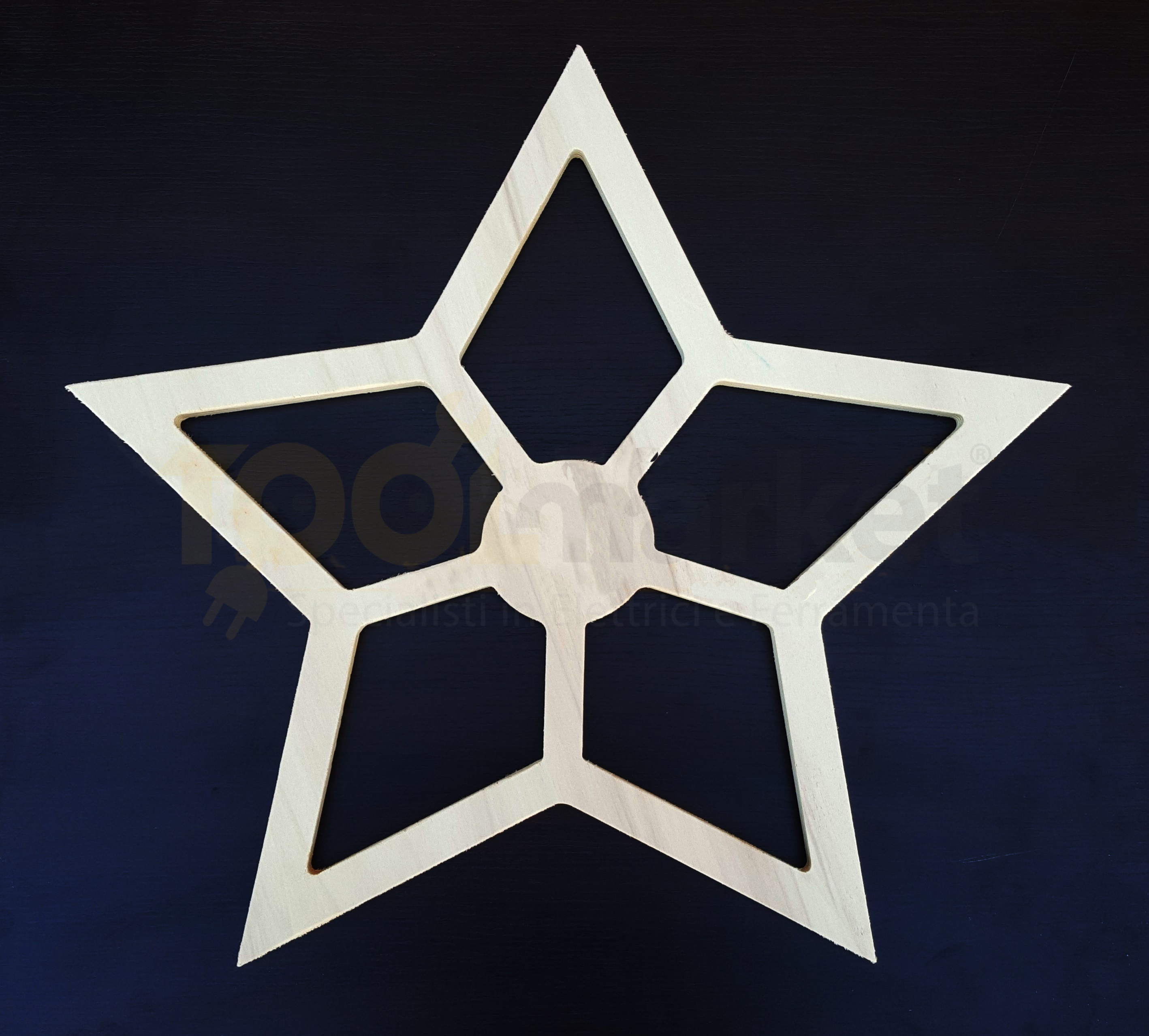 Telaio per Luminaria  in FOREX  Sag. 19 H 590 x L 590 mm STELLA