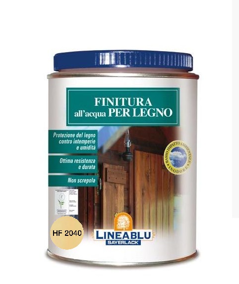 Finitura ad acqua per esterni HF2040/trasparente satinata da 750ml - SAYERLACK