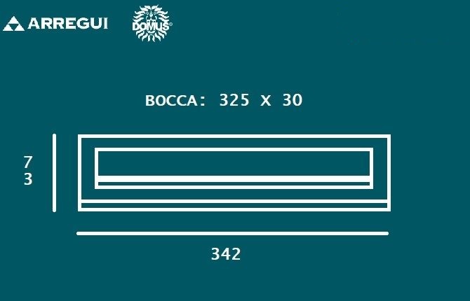 Bucalettere Maxi in inox C-611 Arregui