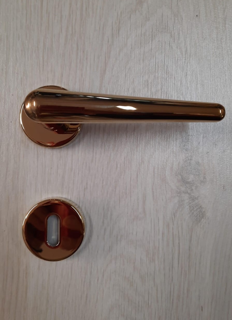 Maniglia per porta H421  zirtanio oro lucido   VALLI&VALLI  