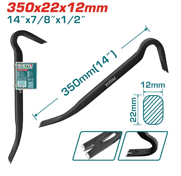 Leva chiodi  per carpentieri da 35 cm Ineco 4262600350