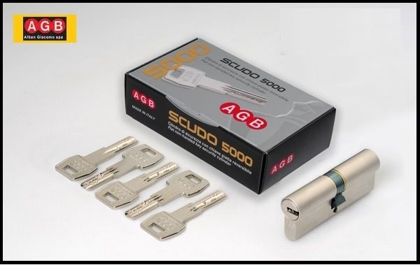 Cilindro scudo 5000 cromo opaco - AGB CA0016XXXX