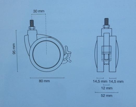 Ruota Bigrigio 80 