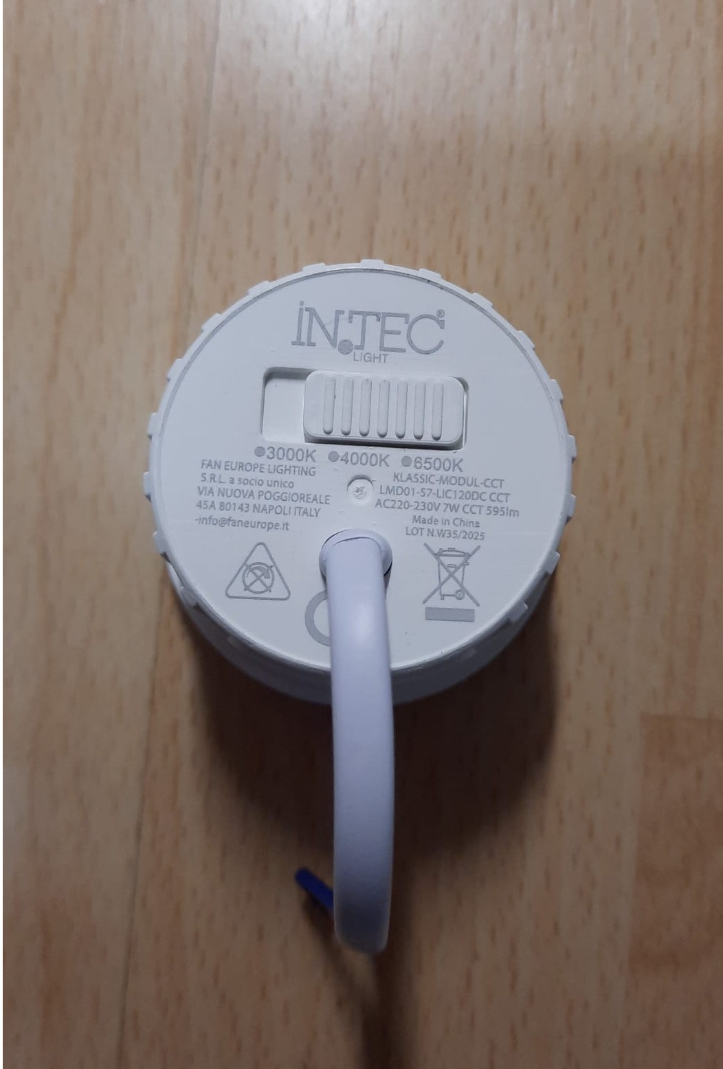 Lampada dicroica  led  7 W  Ø 50 mm Intec Klassic modul cct