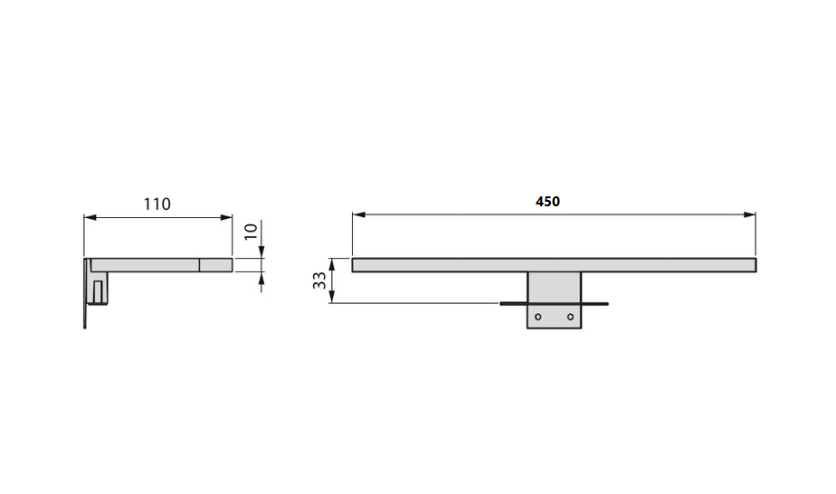Applique per specchi led 7w Emuca 5145411