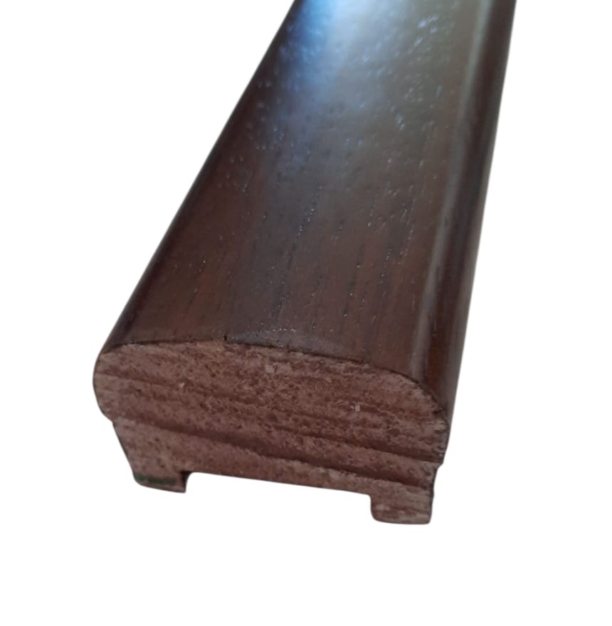 Corrimano NOCE SCURO in legno Ayous  da 3 mt 