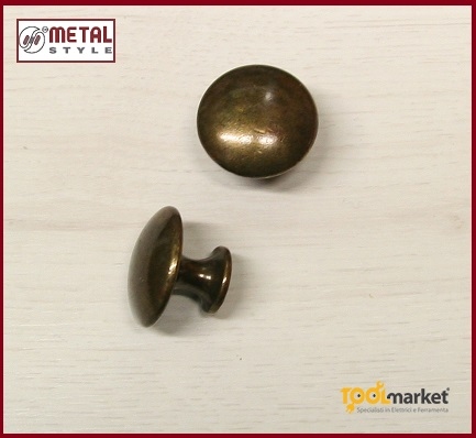 Pomolo per mobili anticato Ø 30mm 24220Z0300003 Metalstyle