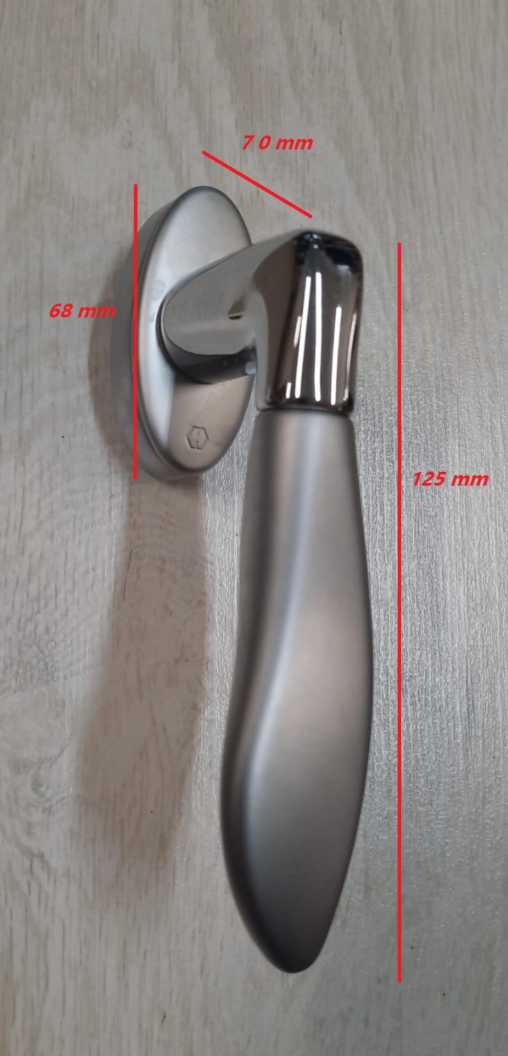 Maniglia finestre  DK Phoenix cromo lucido / opaco Hoppe