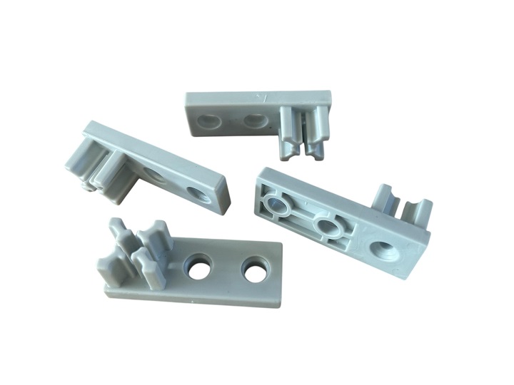 Supporto di fissaggio per binario alluminio per scolapiatti e/o traverse per mobili da cucina