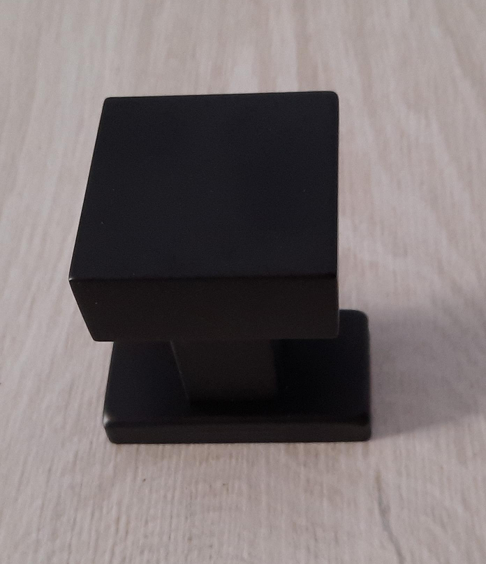 Pomolo  Inox  NERO  rosetta stretta  329.02.276.NO - FIMET    
