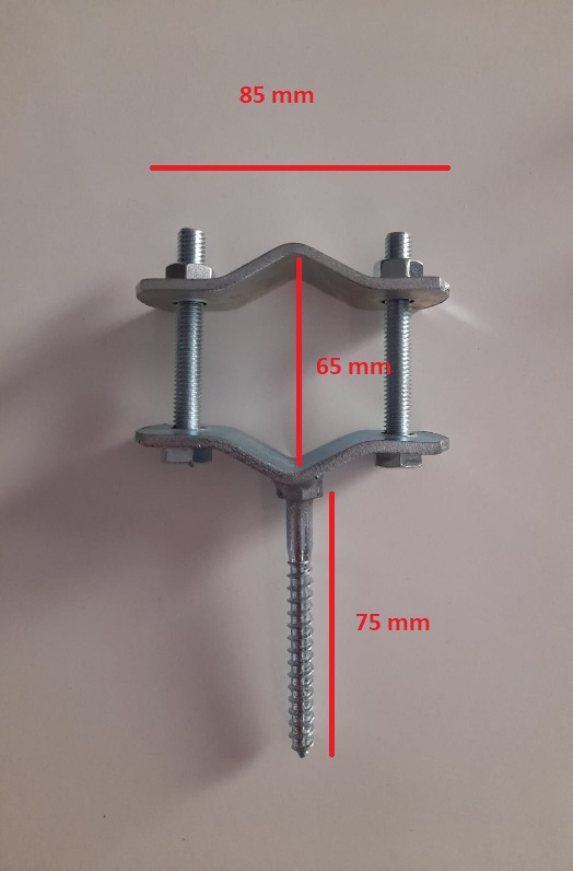 Supporto pali TV a tassello cm12