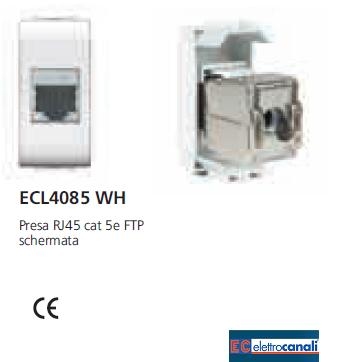 Presa LAN RJ45 cat5e LIFE WH ECL4085WH