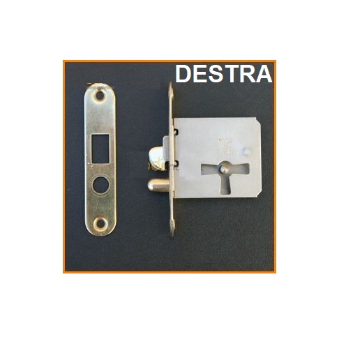 Serratura da infilare con gancio da 25 mm